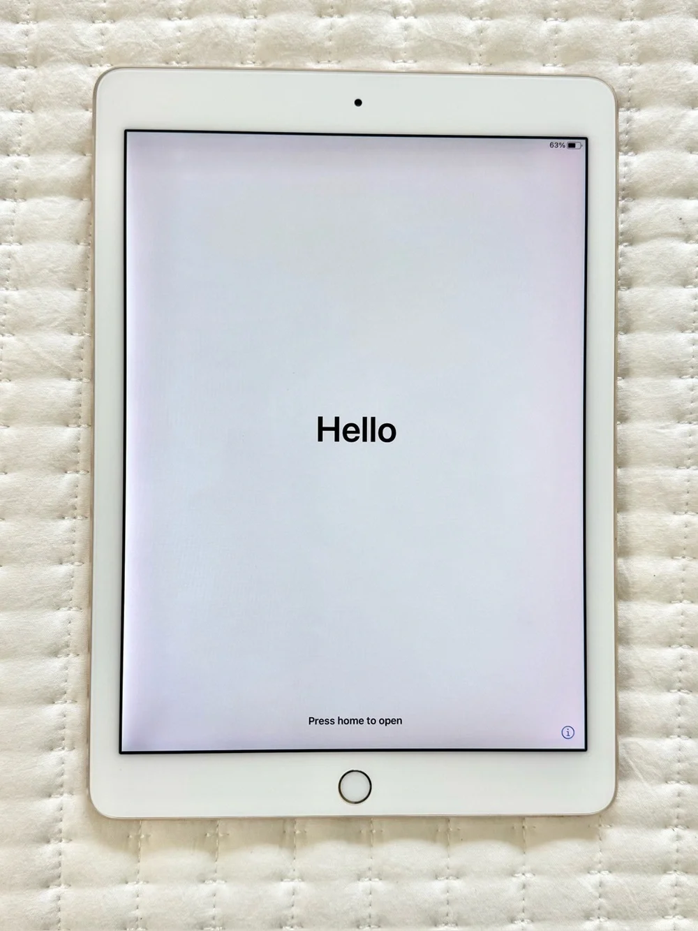Apple iPad Pro 9.7” Gold 32GB Factory Reset